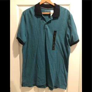 NWT men’s banana republic Sz large blue Polo shirt